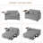 Aloway 53.5'' Velvet Convertible Sofa-157970280