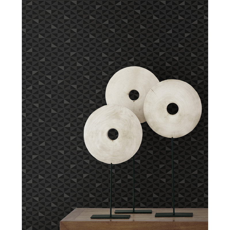 Papier peint non tissé Seabrook Designs, Noir, Papier