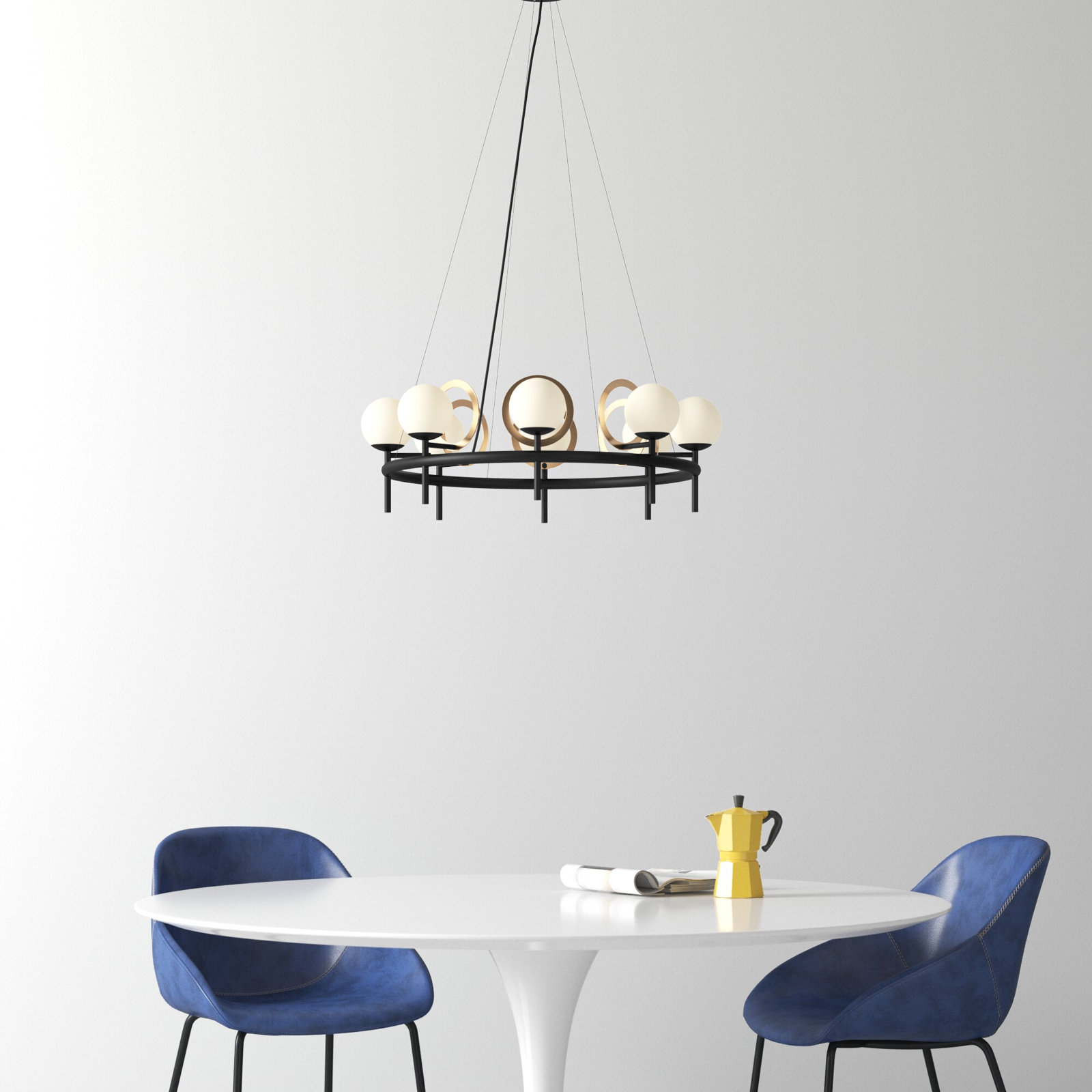 Ryian 8 - Light Metal Chandelier