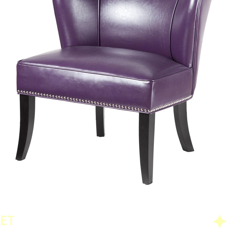 Fauteuil d'appoint sans accoudoirs, Mauve