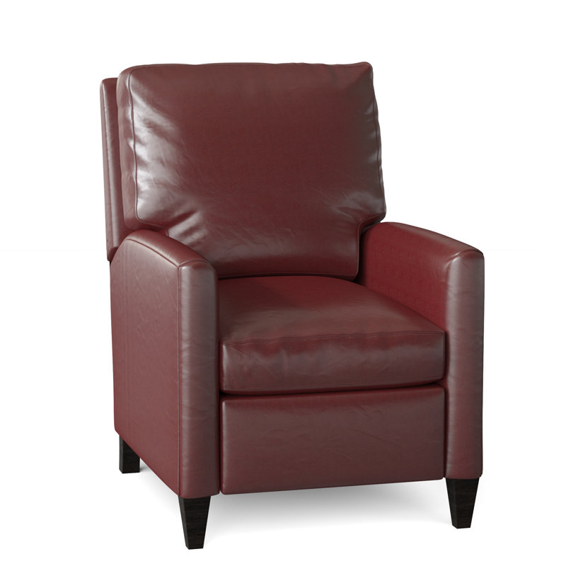 Charlotte Recliner, Aline Fumo Genuine Leather, Cobblestone, Manual