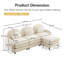 Canapé modulaire en polaire 3 places Teddy-776351680-776351684