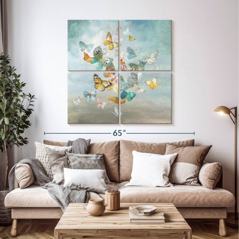 Brampt Beautiful Butterflies, 45" H x 45" W