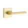 Helios Flat Double Dummy Door Lever with Square Rosette