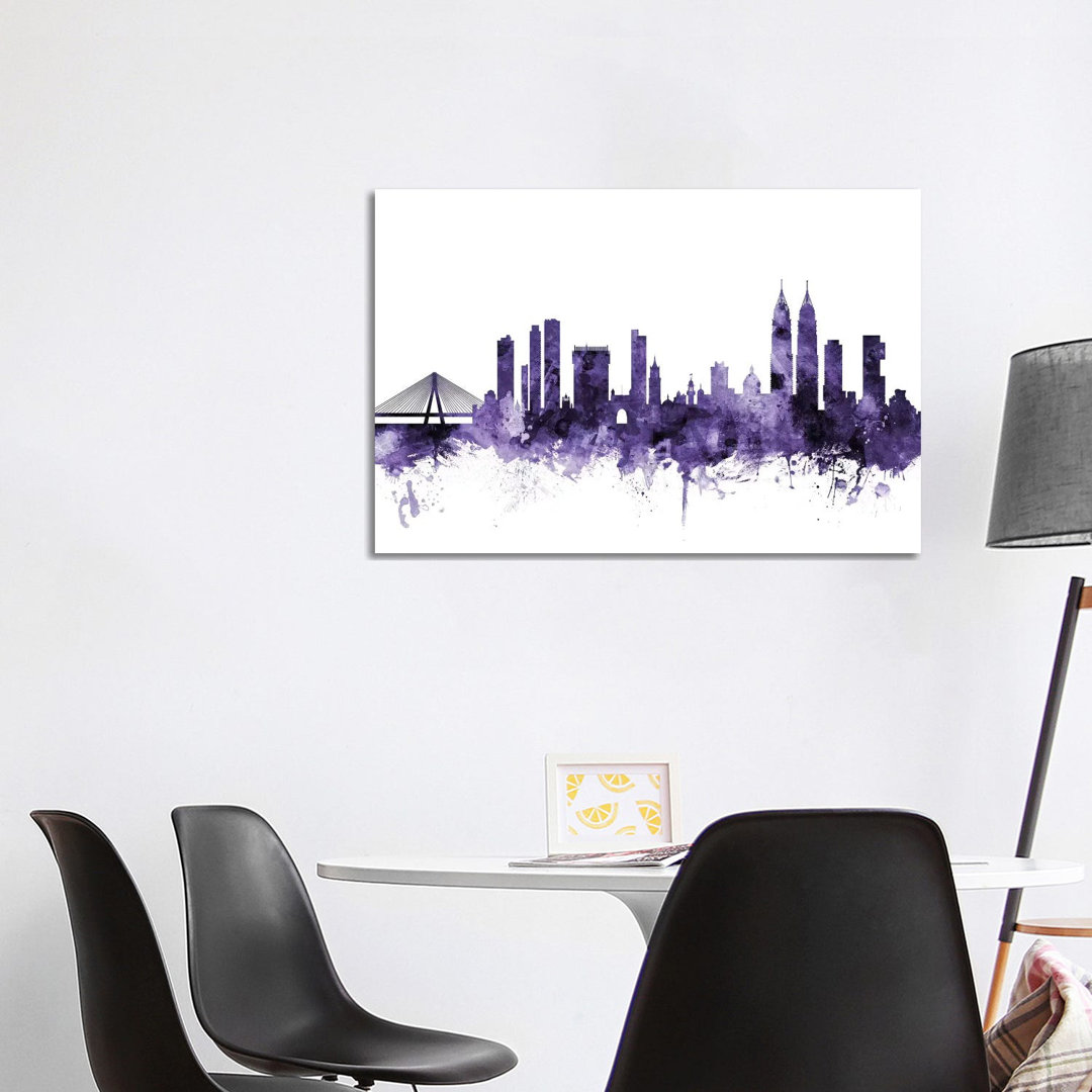 Mumbai (Bombay), India Skyline by Michael Tompsett - Wrapped Canvas Print