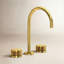 Amahle Widespread Lavatory Faucet with C-Spout-544955706