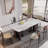 Rectangular marble dining table-1563892881