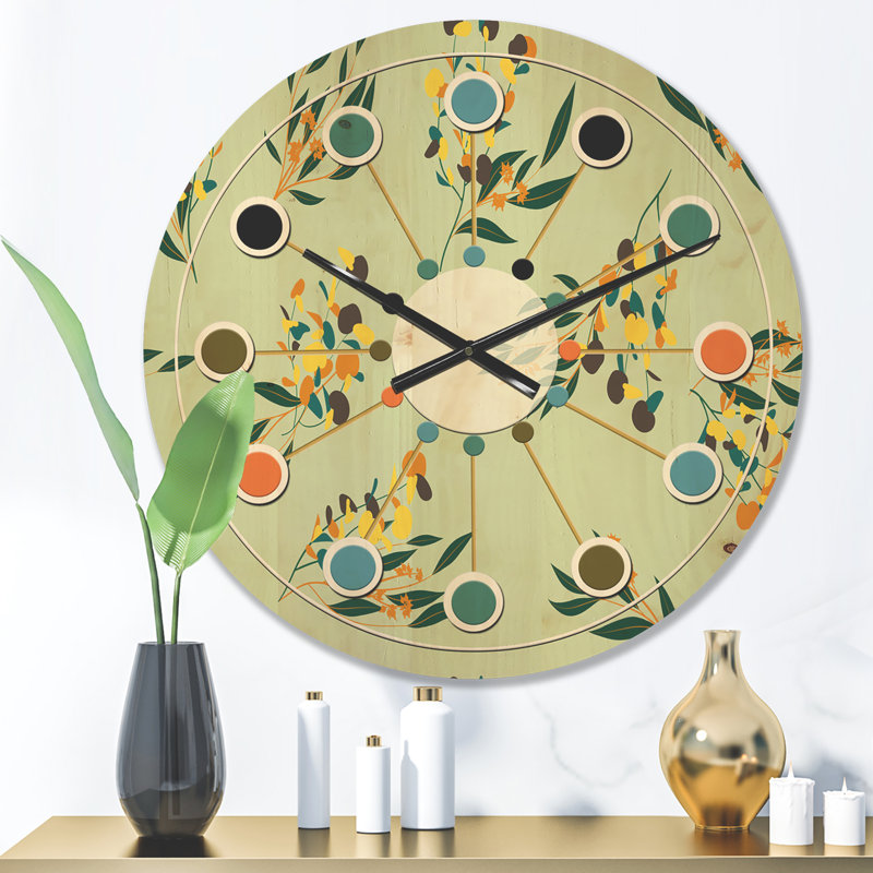 Horloge murale Eucalyptus Bright, Moyenne