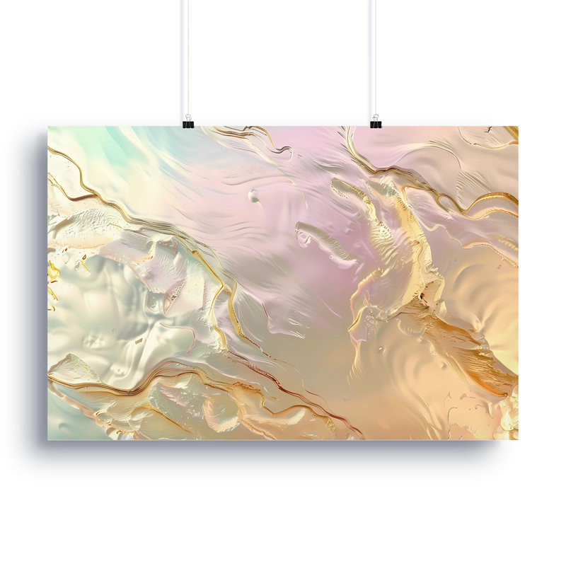 Abstract Wall Art, Canvas Print, Gold, Modern Art, Home Decor, Wrapped Canvas, 22.86 cm H x 30.48 cm W