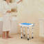 Shower Folding Seat For Wall Mounting, Height-Adjustable Shower Seat, Foldable Shower Seat