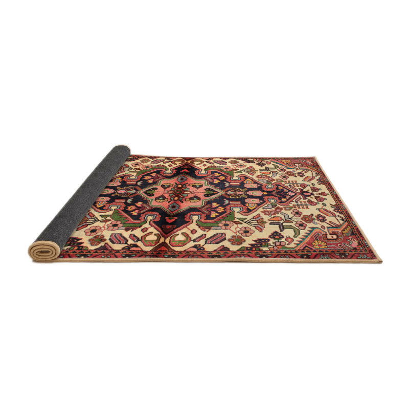 Tapis traditionnel rouge / brun DeJuana, Rectangle 5 pi x 7 pi