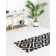 Tapis gris à motif géométrique Mitzy