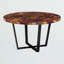 Table basse en bois de teck fabriqué en résine époxy Legrand, H 17,85 po x l 31,26 po x P 31,26