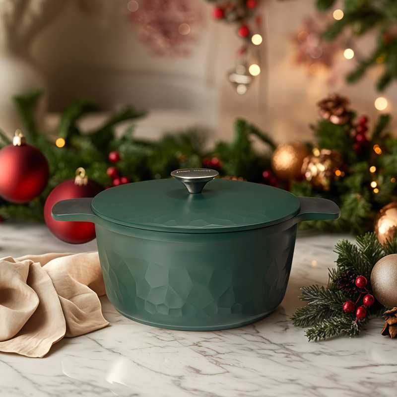 Cocotte ronde en aluminium 5 pte Chef Power, Green