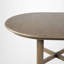 Table de salle à manger extensible, ronde à ovale, feuille amovible de 15,9 po, placage de chêne, pieds à colonnes, salle à manger scandinave-132680430