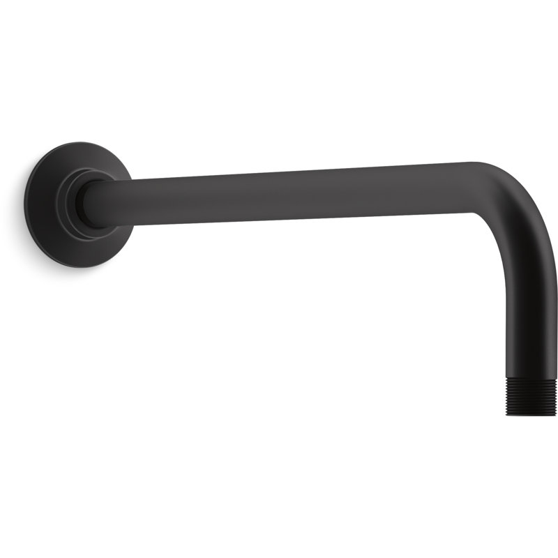 Right Angle Shower Arm, Matte Black