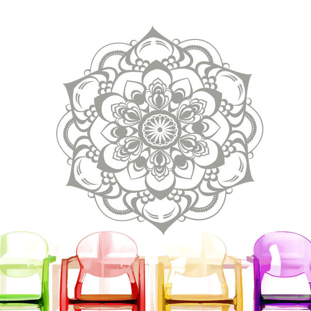 Religious & Spiritual Non-Wall Damaging Wall Decal, Silver Metallic