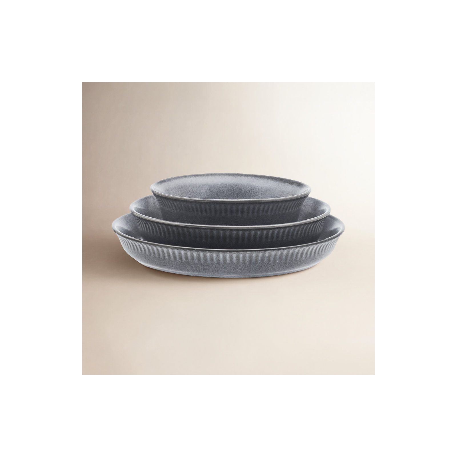 Pfaltzgraff Amara 6-Piece Stoneware Dinnerware Bowl Set, Service For 2, Gray