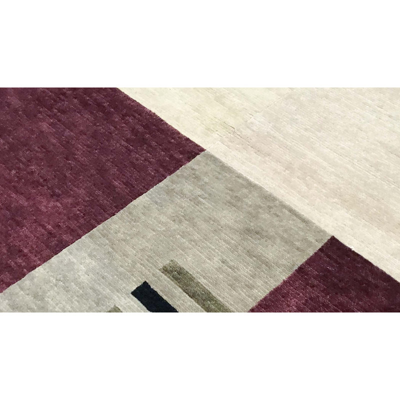 Hand-Knotted High-Quality Red Area Rug