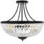 Lustre empire 5 lumières en cristal à effet de lumière-1131160804