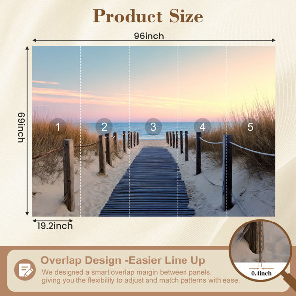 Red Barrel Studio Peel and Stick Wallpaper 96" W x 69" H Modern Self ...
