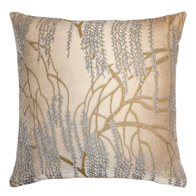 Metallic Square Velvet Pillow Cover & Insert