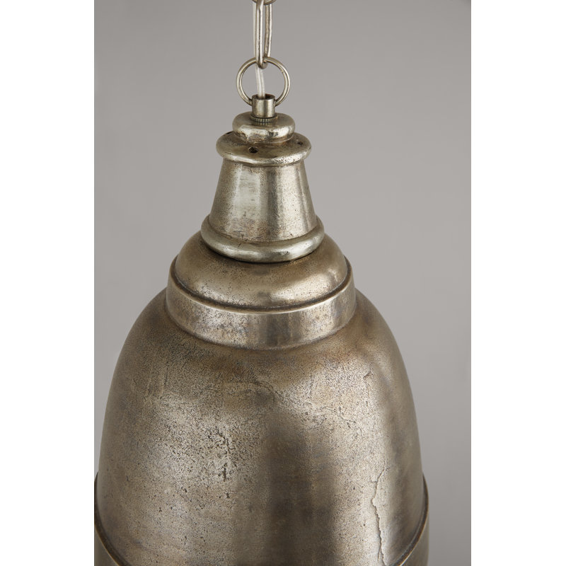 Luminaire suspendu en forme de cloche à 1 lumière Sedona, Nickel oxydé
