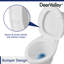 Toilette deux pièces Dynasty, toilette à chasse d'eau simple à haut rendement 1,28 GPF (économe en eau) allongée (siège inclus)