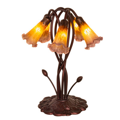 Lampe de table 17 "High Lily ambre / mauve 17 LT