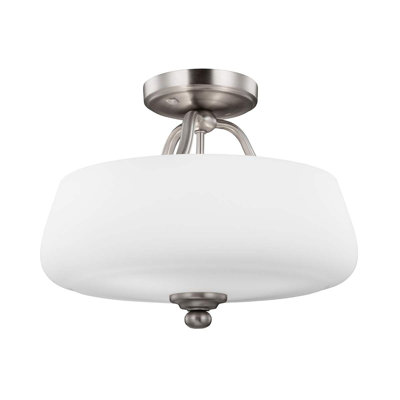 Lankford Glass Semi Flush Mount