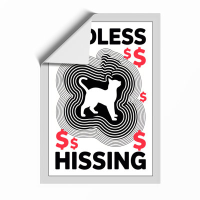 Endless Hissing Typography - Framed Print