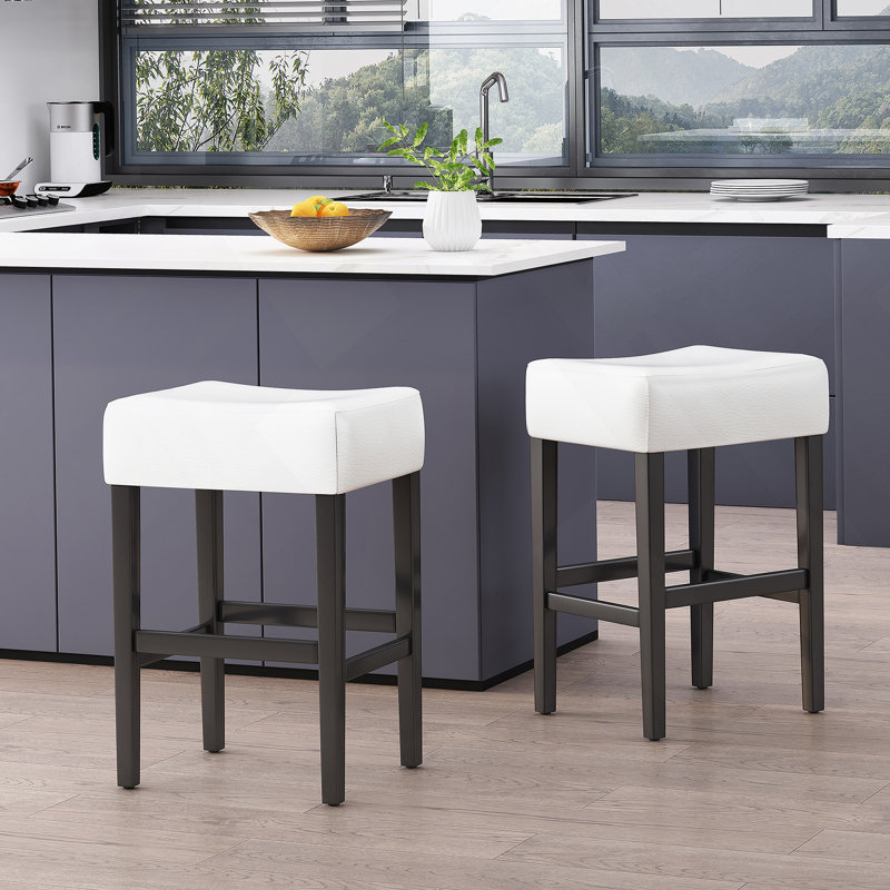 Tabouret de comptoir Zuma Kd, Blanc, 1
