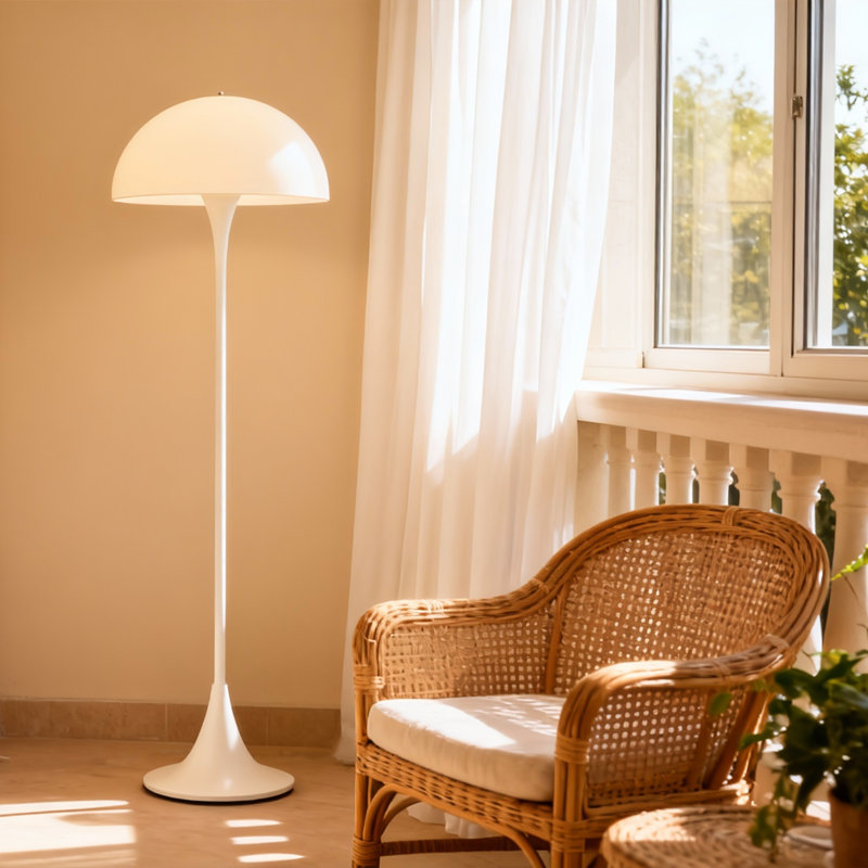 Mushroom Floor Lamp, Minimalist Design, Ambient Lighting