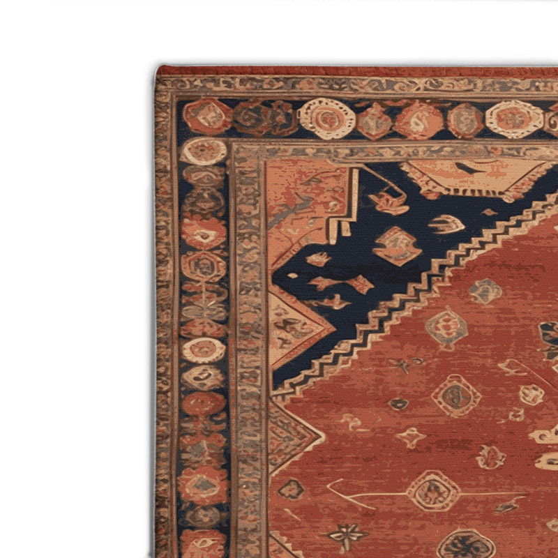 Tapis d'intérieur et d'extérieur brun Persian, Rectangulaire 2 pi x 3 pi