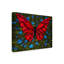 Reproduction de peinture acrylique sur toile tendue «Red on Blue Butterfly» Gulabacha-27484514