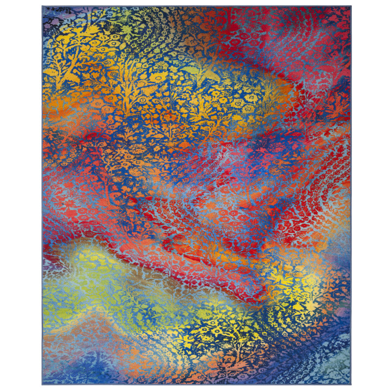 Darcy Performance Machine Washable Abstract Rug, Rectangle 7'9" x 10'