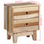 Armoire de chevet en bois récupéré massif
