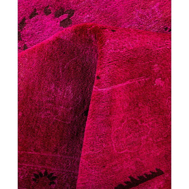 Overdyed One-of-a-Kind 6' 1" X 9' 1" Hand Knotted Area Rug