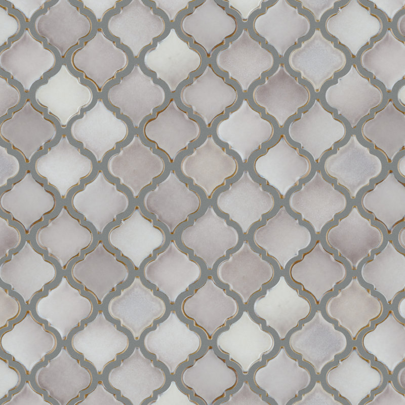 Hudson Tangier 2" x 2" Porcelain Grid Mosaic Wall & Floor Tile, Dove