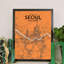 Seoul City Map - No Frame Print-635121849