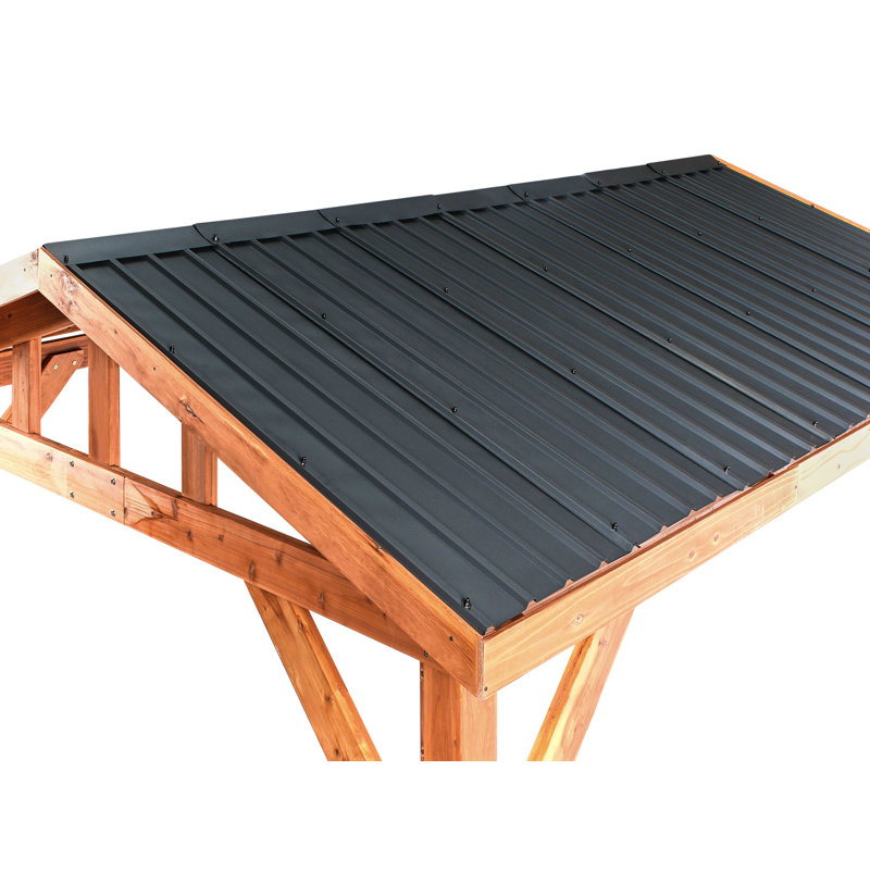 Pergola 296 x 350 cm Light Wood SECCHIA