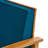 Wood Club Seat In Blue, , Slat Panel Feature Blue Chair, Created To Withstand Diverse Weather Elements-1954510833