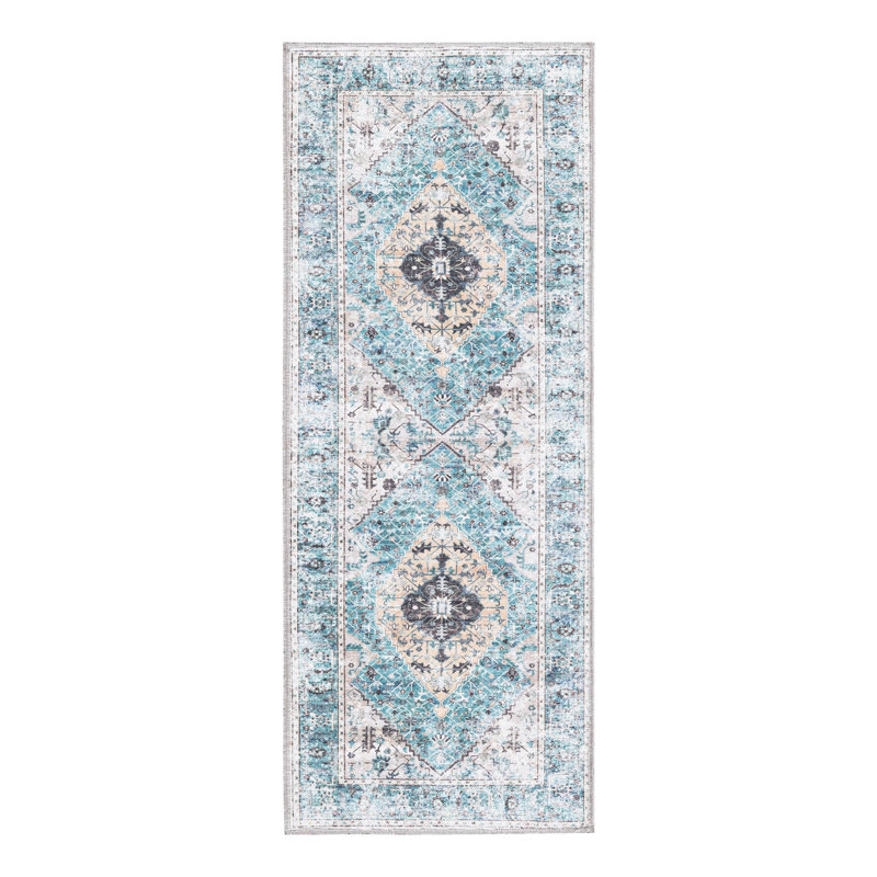Olf Washable Oriental Indoor Rug, Runner 2' x 5'