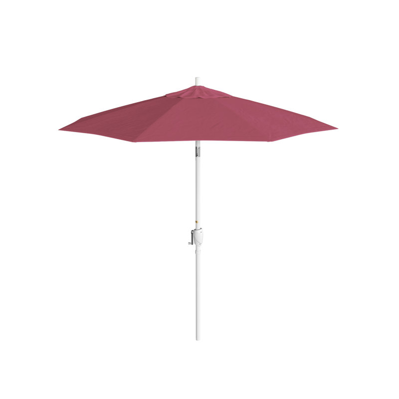 Parasol de marché 7,5', Gris, Toile Sunbrella® rose vif, Sunbrella®