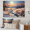 «Snow Sunset Frozen Pastoral», reproduction sur toile