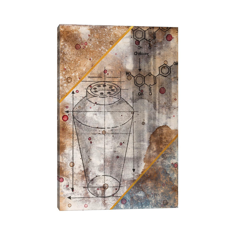 Shaker Chemical Reaction II by Taylor Smith - Wrapped Canvas Print, 20.32 cm H x 30.48 cm W