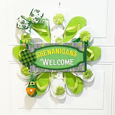 Couronne de 20 po pour la Saint-Patrick