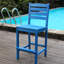 Tabourets de bar - sièges pour 2 personnes, design bleu marine américain, jardin extérieur, imperméable, entretien pour les intempéries, séchage rapide,