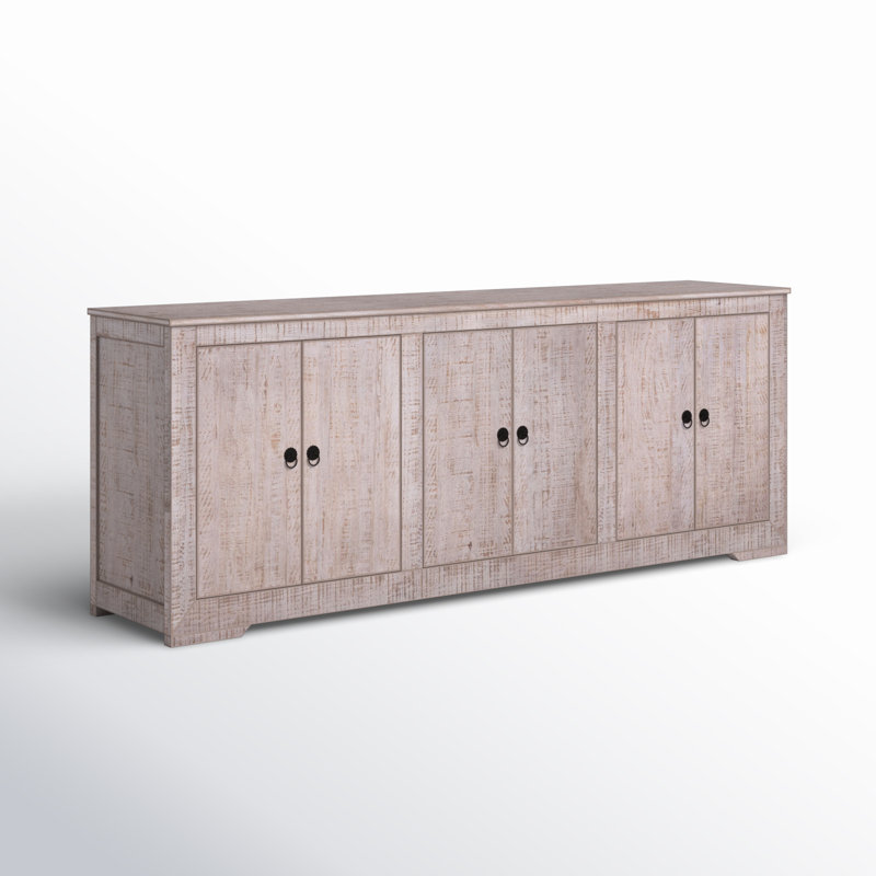 Tamarindo 83'' Sideboard, 32" H x 83" W x 18" D, Light Warm Wash, 6