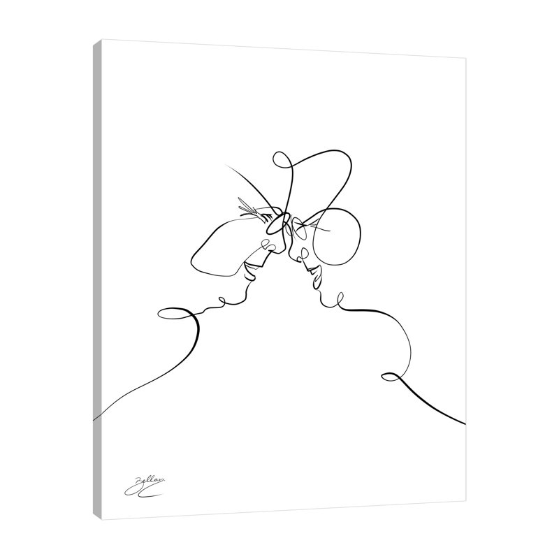 "For Better For Worse II", toile tendue par Isabella Karolewicz, H 20 po x l 16 po x P 1,5 po